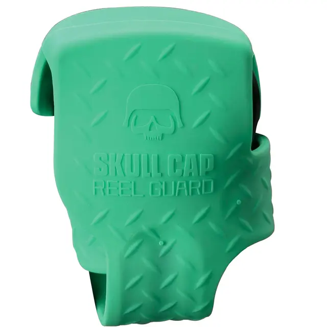 13 Fishing Skull Cap Green Gummerat skydd för dina rullar 