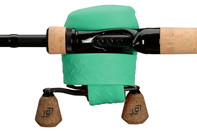 13 Fishing Skull Cap Green Gummerat skydd för dina rullar 