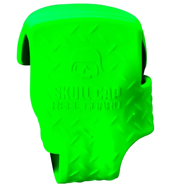 13 Fishing Skull Cap Lime Gummerat skydd för dina rullar 