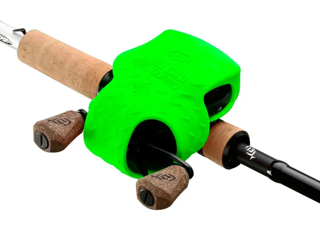 13 Fishing Skull Cap Lime Gummerat skydd för dina rullar 