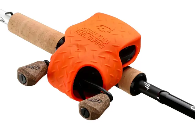 13 Fishing Skull Cap Orange Gummerat skydd för dina rullar 