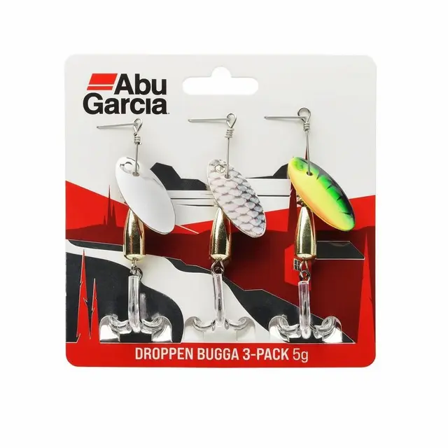 Abu Garcia Droppen Bugga 5g 3-Pack Tre effektive spinnere til ferskvann 