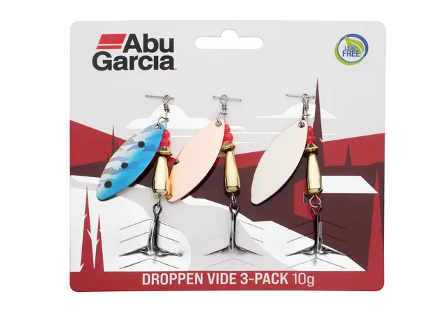 Abu Garcia Droppen Vide LF 3-pack 7g Perfekt spinnare för starka strömmar 