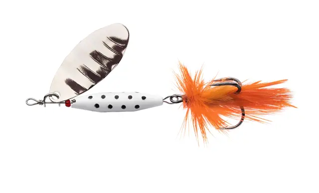 Abu Garcia Reflex White LF Silver 7g Klassisk spinnare 