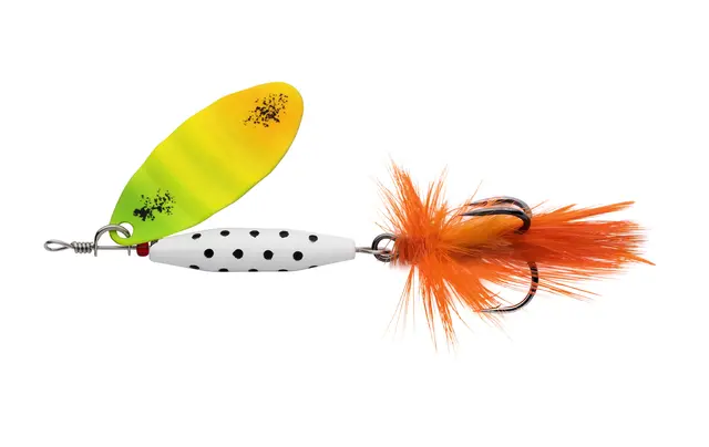 Abu Garcia Reflex White LF Firetiger 7g Klassisk spinnare 