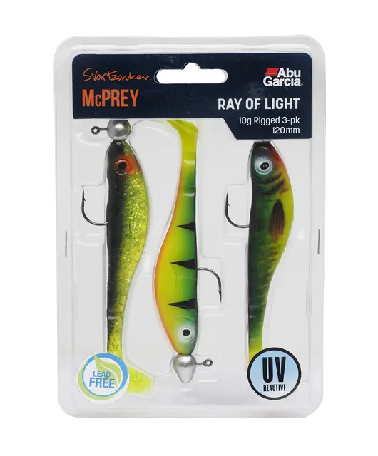 Abu Garcia Svartzonker McPrey Prerigged 3-pack färdiga packet 10g Clear Waters 