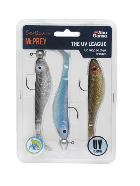 Abu Garcia Svartzonker McPrey Prerigged 3-pack färdiga packet 10g Clear Waters 
