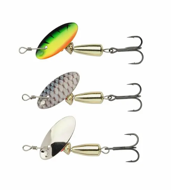 Abu Garcia Droppen Bugga 5g 3-Pack Tre effektive spinnere til ferskvann 
