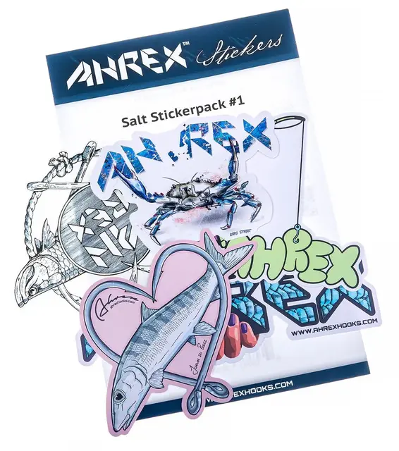 Ahrex Salt Sticker Pack #1 5 saltvanns klistremerker fra Ahrex 
