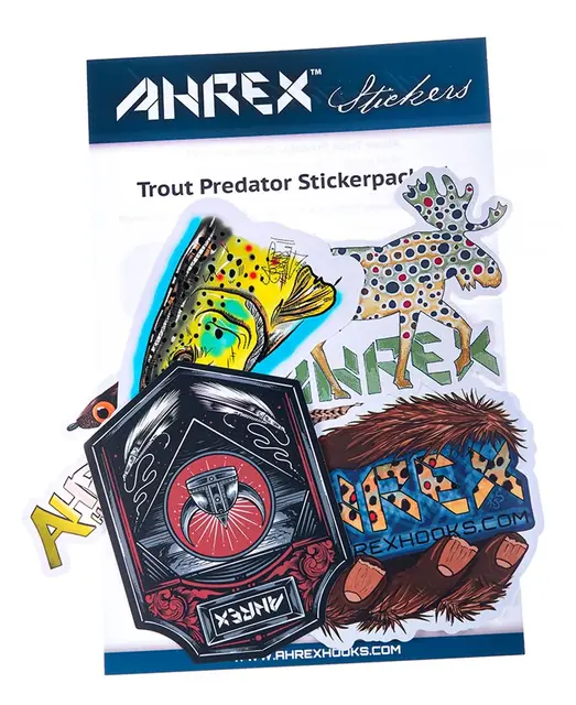 Ahrex Trout Predator Sticker Pack #1 5 trout klistremerker fra Ahrex 