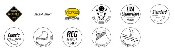 Alfa Bregne A/P/S GTX M Black 40 Lätt och slitstark vandringskänga 