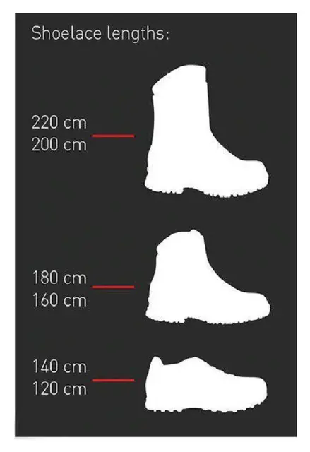 Alfa skosnören 180cm För Alfa kängor, fjäll- och jaktstövlar 
