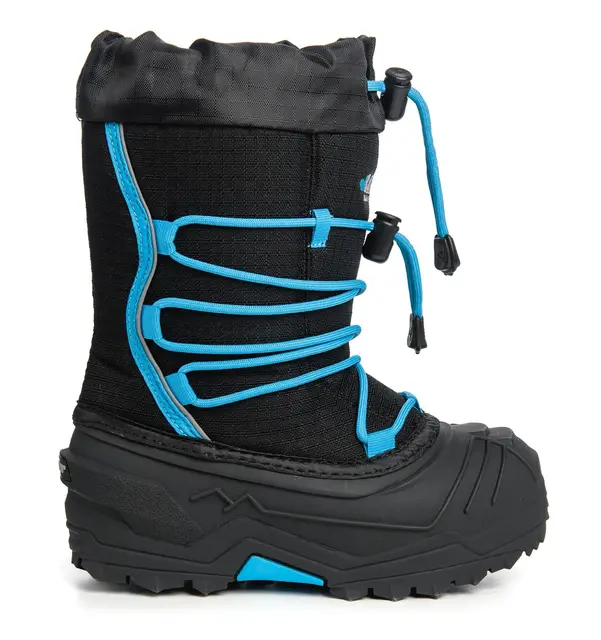 Baffin Snogoose Barn Svart/Blå 32,5 7-lagers innerstövel och snölås 