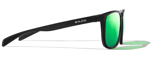 Bajio Calda Black Matte Green Mirror Glass 