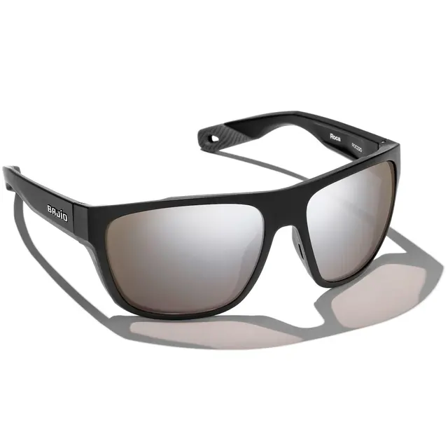 Bajio Roca Black Matte Solbriller Silver Mirror Polycarbonate 