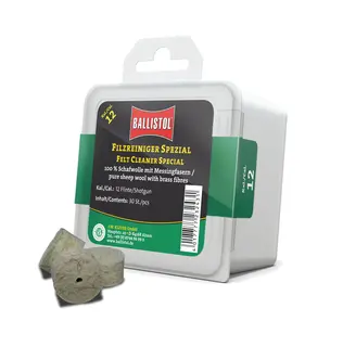 Ballistol Pussepropper med messingfiber Ren saueull iblandet messingfibere