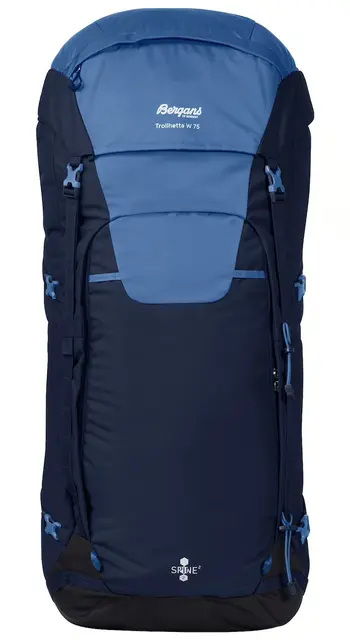 Bergans Trollhetta V5 W 75L Blue/Blue 2-i-1 ryggsekk med integrert dagstursekk 