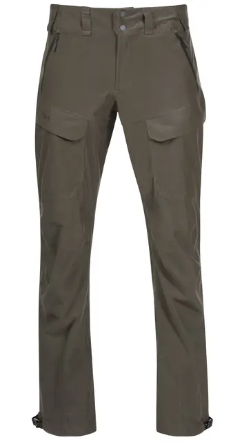 Bergans Hogna 3L Pant Green Mud S 3-lagers skallByxa till jakt 