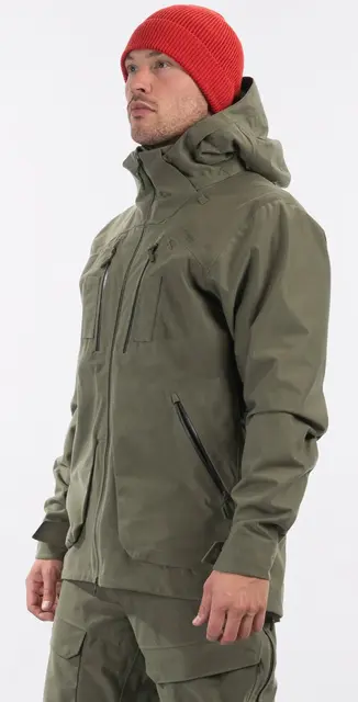 Bergans Hogna 3L Jacket Green Mud S 3-lagers skaljacka för jakt 