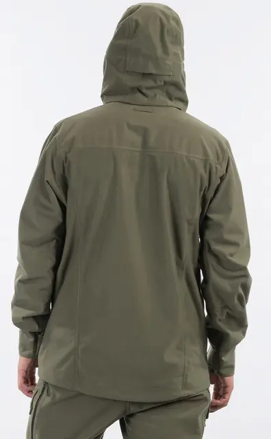 Bergans Hogna 3L Jacket Green Mud S 3-lagers skaljacka för jakt 
