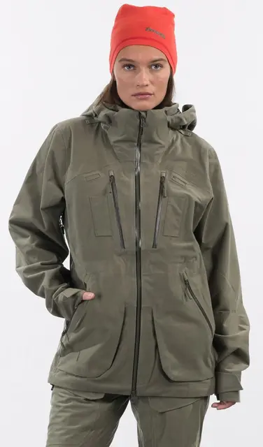 Bergans Hogna 3L Jacket Green Mud S 3-lagers skaljacka för jakt 