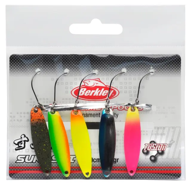 Berkley Area Game Spoons SUKOSHI 5-pack Långkastande skeddrag 