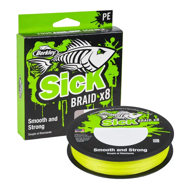 Berkley Sick Braid 270m 0,39mm Green Høyytelses supermykt multifilament snøre 