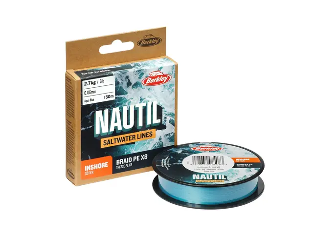 Berkley NAUTill Braid x8  0,12 mm 300m Aqua Blue 
