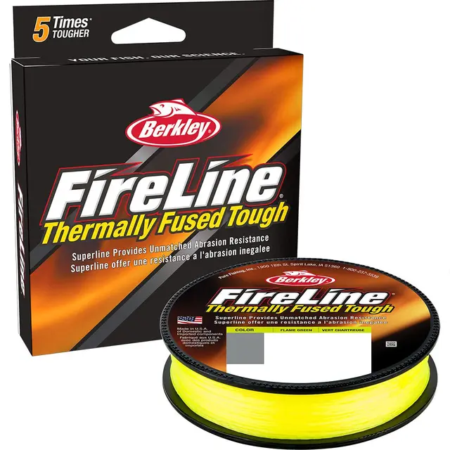 Berkley FireLine Fused Original 0,10mm Forbedret multifilament 300m, FlameGreen 