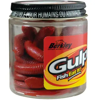 Berkley Gulp Duggmark 15cm Blodr&#246;d Bete till mete