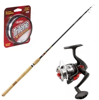 Berkley Lightning HT Tele 7&#39; 3-15g fiskeset med cardinal 52 och trilene