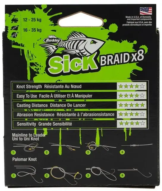 Berkley Sick Braid 150m 0,10mm Black Høyytelses supermykt multifilament snøre 