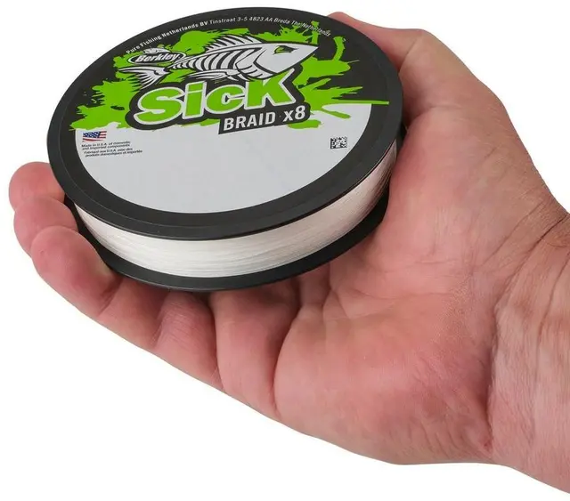 Berkley Sick Braid 300m White 0,10mm Høyytelses supermykt multifilament snøre 