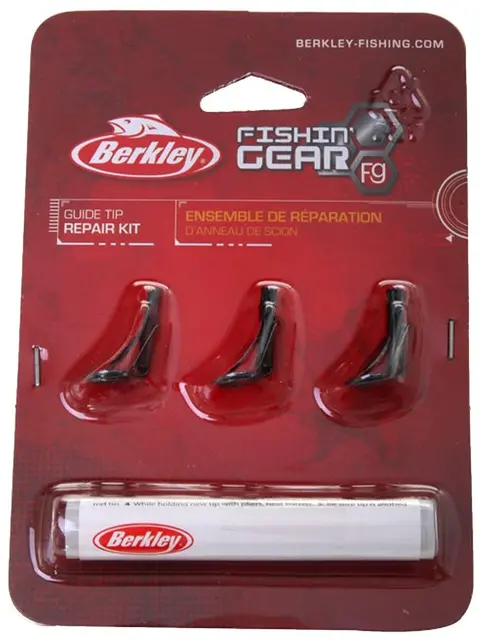 Berkley Rod Tip Repair Kit 3 stk toppringer med lim 