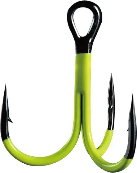 BKK Spear-21 UVC #12 Treblekroker i chartreuse UV farge 