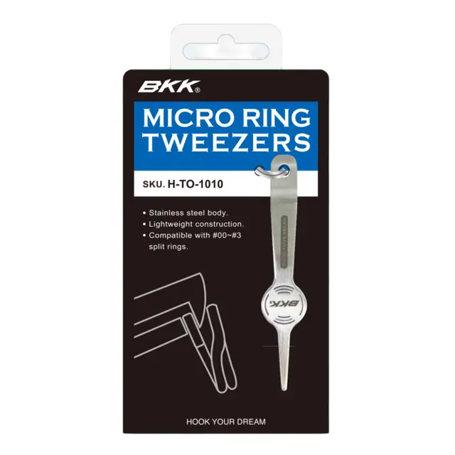 BKK Micro Splitring Tweezers Liten fjäderringstång 
