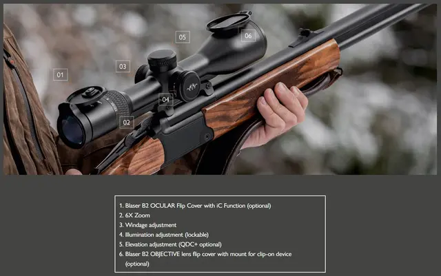 Blaser B2 2-12x50 iC Kvalitetsoptikk for posteringsjakt 