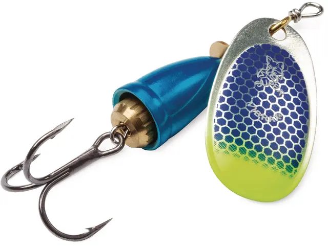 Blue Fox Vibrax UV 10g BSCTU Kjøp 8 spinnere og få gratis slukboks 