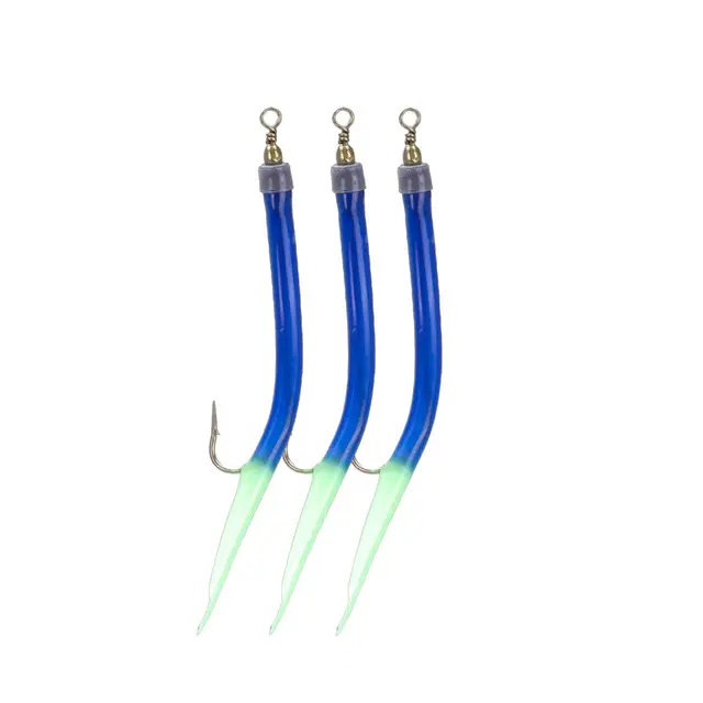 Søvik Gummimark Blå/Självlysande #6/0 3pack 