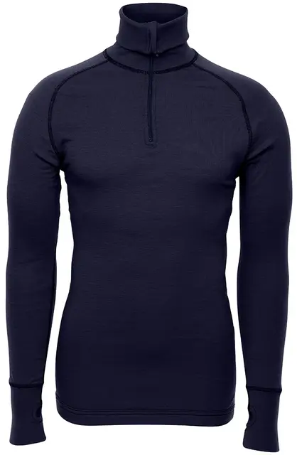 Brynje Arctic Zip Polo m/tumgrepp XS Navy tvålagers ventilerande tröja 