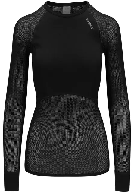 Brynje Wool Thermo Light Shirt XS Lady Collection, Black 