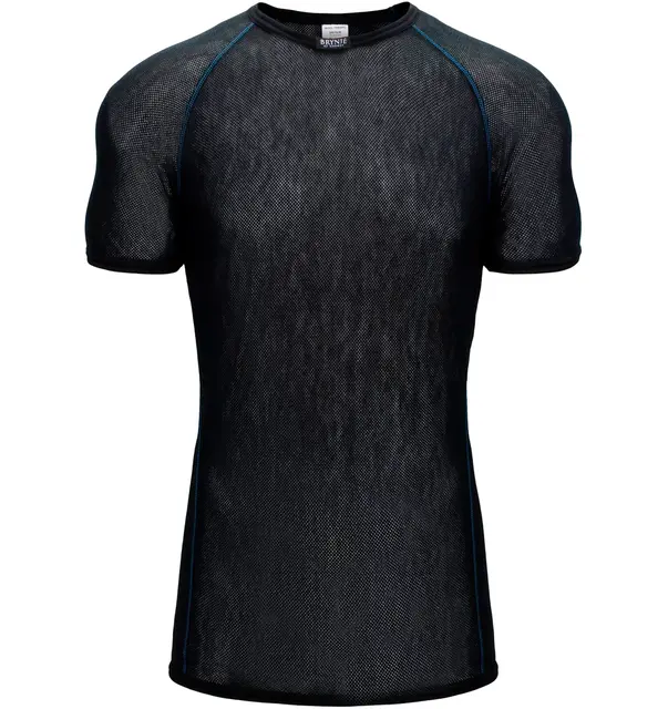 Brynje Wool Thermo Light T-shirt XS Tröja med rund hals, kort ärmad i Svart 