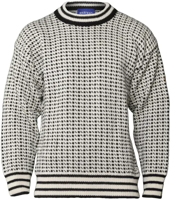 Bråtens Islender Genser Hvit XS Klassisk genser i 100% Norsk ull 