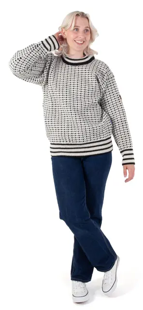 Bråtens Islender Genser Hvit XS Klassisk genser i 100% Norsk ull 