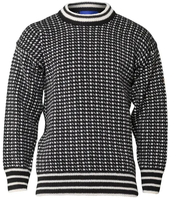 Bråtens Islender Genser Sort XS Klassisk genser i 100% Norsk ull 