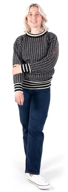 Bråtens Islender Genser Sort XS Klassisk genser i 100% Norsk ull 