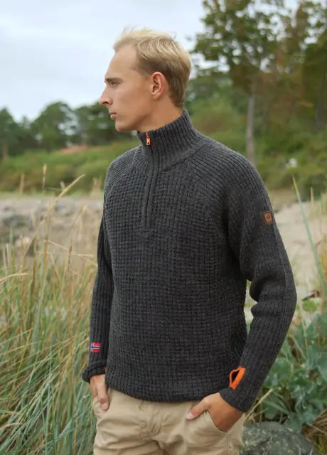 Bråtens Villmark Genser Grå 3XL God og varm allsidig genser 