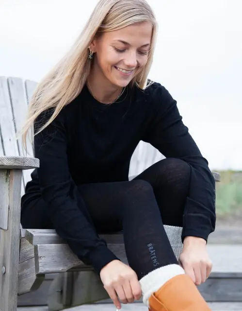 Bråtens Merino ulltrøye Sort XS 