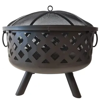 CAL Utespis/grill svartlackat stål 66x65cm