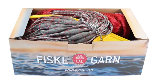 CAL Sötvattennät röd 21mm Nät til sötvattensfiske 25m x 1,5m 